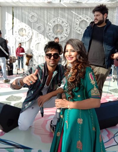 Performing live with Hardy Sandhu, Umaid Bhawan Palace, Jodhpur